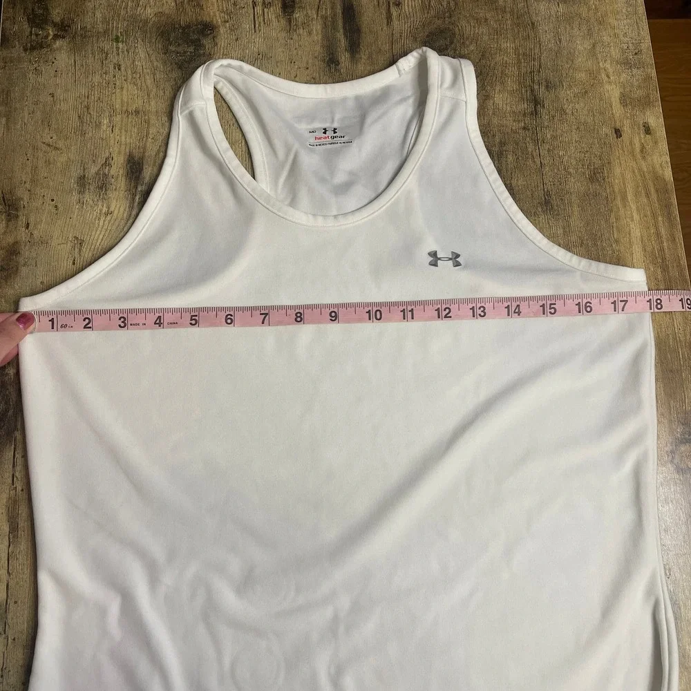UNDER ARMOUR Heatgear Black and white Racerback Tank top Bundle - Picture 10 of 14